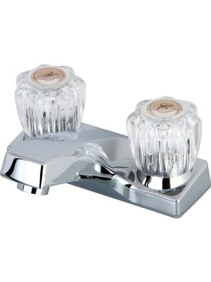 TeknoKapsül FB101LP Lavabo Bataryası, 8.6 cm Musluk Uzunluğu, 10 Cm, Parlak Krom