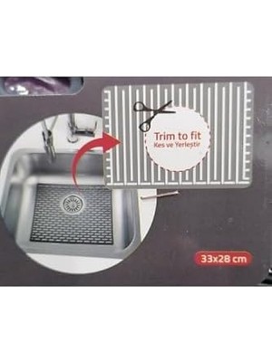 TeknoKapsül Dikdörtgen Silikon Lavabo Buzluk Matı 33X28 cm Renk 1 Adet GP115