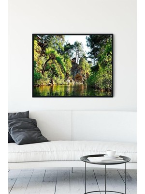TeknoKapsül (PSTER13708) Hasanboğuldu Manzara Çerçeveli Tablo (40X50CM)