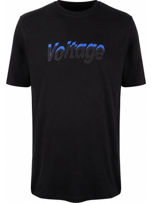 Trender 26Y595000009 Siyah Erkek T-Shirt Voltage O Yaka