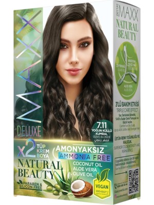 TeknoKapsül Beauty Amonyaksız Set Saç Boyası 7.11 Yoğun Küllü Kumral