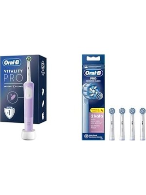 TeknoKapsül Şarjlı/elektrikli Fırçası Vitality Lila Koruma Temizlik + Sensitive X-Fila