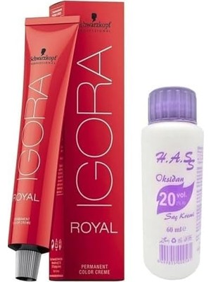 TeknoKapsül Igora Igora Saç Boyası 7-77 Kumral Yoğun Bakır 60 ml + Mini Oksidan 20 Volüm
