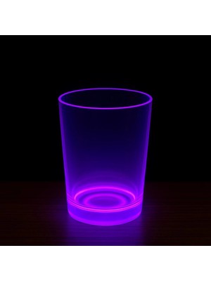 TKÇ Partyglow Neon Mor Bardak 8.5 x 10.5 cm