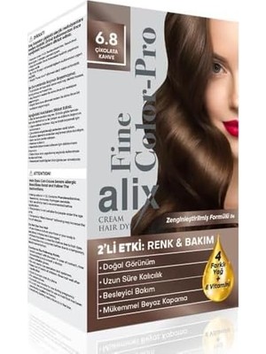TeknoKapsül Alix Kit Saç Boyası 50 ml 6.8 Çikolata Kahve