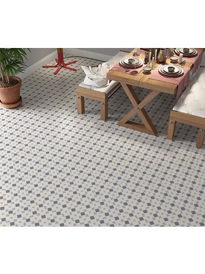 TeknoKapsül Yer Kaplama Zemin Kaplama Folyosu 65X130 cm Çiçek Floor
