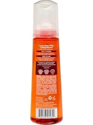 TeknoKapsül Cantu Wave Whip Curling Mousse, Shea Tereyağlı Doğal Saçlar Için, 8,4 Oz (Ambalaj Değişebilir)