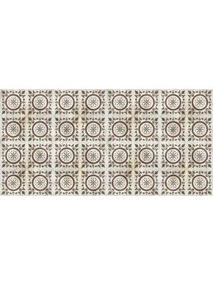TeknoKapsül Yer Kaplama Zemin Kaplama Folyosu 65X130 cm Marble Floor Yuvarlak