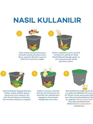 TeknoKapsül Bokashi Kepeği 1 Kg, Iç Dış Mekan Kompost Kovaları Için Hızlı Kolay Kompost Başlatıcı