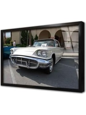TeknoKapsül Tablosan Klasik Spor Araba Çerçeveli Cam Tablo 50X70 cm CA01123