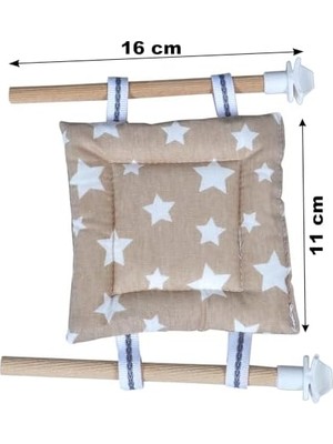 TeknoKapsül Kuş Yatağı Yumuşak Dokulu Kumaş Kuşlar Için Yatak Kuş Yatak 11 cm Boy 11 cm