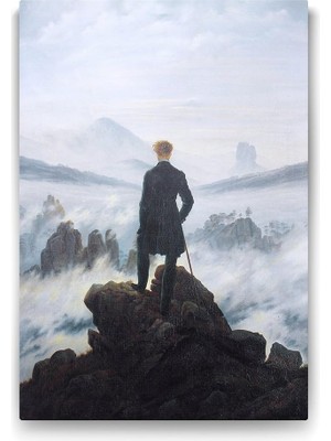 TeknoKapsül Caspar David Friedrich - Bulutların Üzerinde Yolculuk Tablosu - 40X60CM