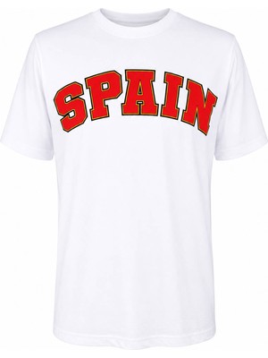 Trender Spaın Baskılı Beyaz Erkek T-Shirt 26YSÖ8000005