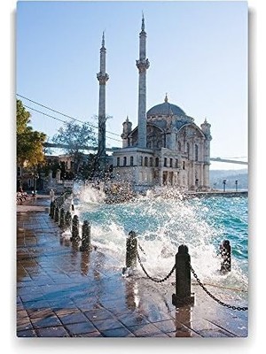 TeknoKapsül Ortaköy Camii Dalga Tablosu - 70X100CM