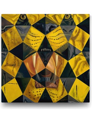 TeknoKapsül Salvador Dali - Tiger Tablosu - 100X100CM