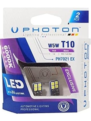 TeknoKapsül Photon Ampul T10 W5W Canbus Led(2'li Blister) Pht PH7021 Ex B2