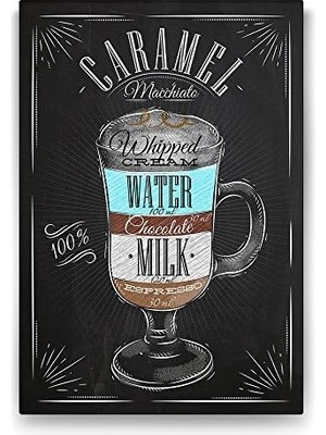 TeknoKapsül Karamelli Macchiato Tarifi Tablosu - 50X75CM