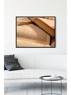 TeknoKapsül (PSTER11715) Sanatsal Kitap Çerçeveli Tablo 2 (50X70CM)