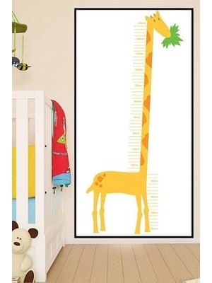 TeknoKapsül (PSTER21305) Zürafalı Çocuk Boy Ölçer Poster