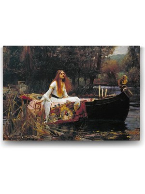 TeknoKapsül Edmund Blair Leighton - Lady Of Shalott Tablosu - 90X60CM