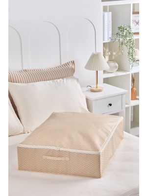 Empressco Serstil Büyük Boy Baza Altı Kutu Hurç | Kapaklı Fermuarlı Yatak Altı Düzenleyici Saklama Kutusu - 55X70X18CM - Fiyatı, Yorumları