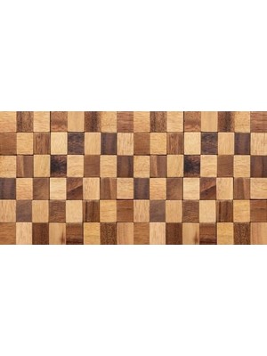 TeknoKapsül Yer Kaplama Zemin Kaplama Folyosu 65X130 cm Kare Ahşap