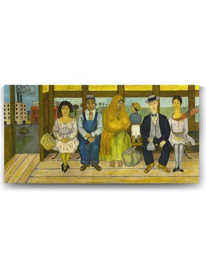 TeknoKapsül Kahlo - The Bus Tablosu - 80X40CM