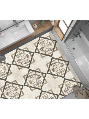 TeknoKapsül Yer Kaplama Zemin Kaplama Folyosu 65X130 cm Marble Floor