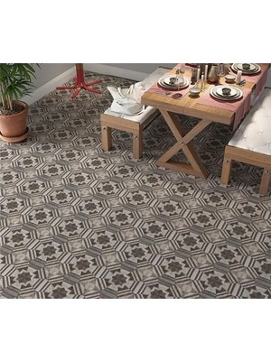TeknoKapsül Yer Kaplama Zemin Kaplama Folyosu 65X130 cm Geometric Pattern