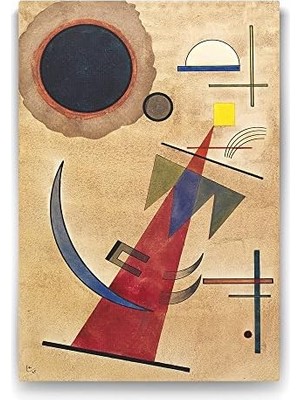 TeknoKapsül Kandinsky - Rot In Spitzform Tablosu - 80X125CM