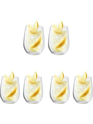 TeknoKapsül Sorrento Çift Camlı 2'li Meyvesuyu Bardağı Seti - 355 ml 3lü Paket