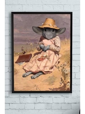 TeknoKapsül (PSTER10987) Hanım Sanatsal Çerçeveli Tablo (40X50CM)