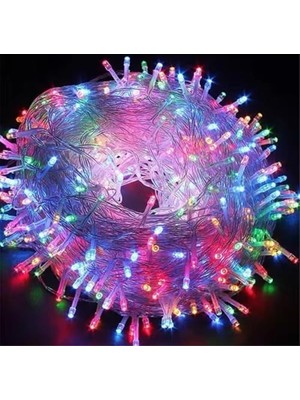 TeknoKapsül 10 Metre Fişli Rgb LED Işık Yılbaşı Ağacı Işığı LED Ampül Çam Ağacı Balkon Merdiven Salon Yada Oda