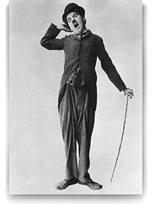 TeknoKapsül Charlie Chaplin Dikey Tablo - 40X60CM