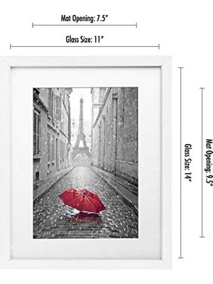 TeknoKapsül (11X14, 1 Pack,) - 28CM x 36CM Picture Frame With Glass Front; Made To Display Pictures 20CM x 25CM