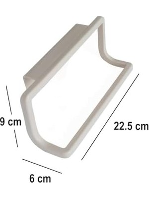 TeknoKapsül Towel Hanger Dolap Kapağına Asılabilen Havluluk, Havlu Askısı Beyaz