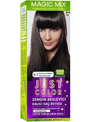 TeknoKapsül Procsin Mix Kıt Parlak 6.1 Koyu Küllü Kumral Kalıcı Saç Boyası Koyu Küllü Kumral
