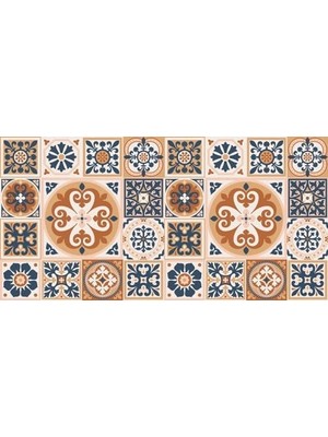 TeknoKapsül Yer Kaplama Zemin Kaplama Folyosu 65X130 cm Akdeniz Desen