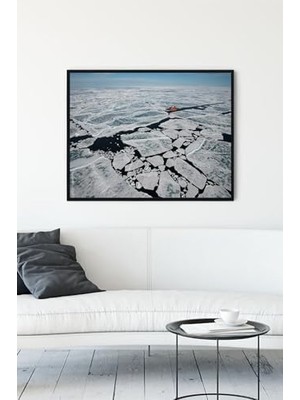 TeknoKapsül (PSTER11884) Kuzey Kutbu Manzara Çerçeveli Tablo 3 (50X70CM)