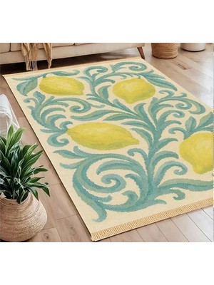 Vivense Lemon Baskılı Dokuma Taban Halı, 251 Yng, 120X180  cm