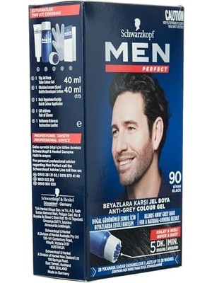 TeknoKapsül Men Perfect Erkek Saç Boyasi 90 - Siyah 2li Paket
