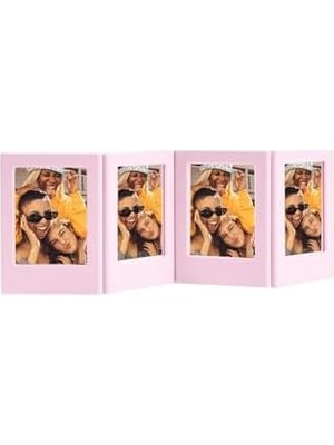 TeknoKapsül Mini Film Uyumlu Pembe 4'lü Mıknatıslı Fotoğraf Çerçeve Seti