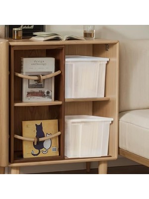 TeknoKapsül Ohyama Çok Yönlü Saklama Kutuları, 30L, 3'lü Set, Şeffaf, Kolay Mandal, Istiflenebilir, Şeffaf Plas