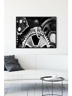 TeknoKapsül (PSTER10499) Times - Asri Zamanlar Film Afişi Çerçeveli Tablo 4 (40X50CM)