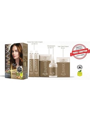 TeknoKapsül Maxx Deluxe Beauty Expert Hair Color (Kerati̇n)'li̇ 1 Kutu (2 x 50 Ml) Krem (Çikolata Kahve 6.7)