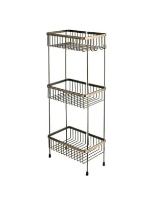 TeknoKapsül Banyo Duş Raf Sistemi Antik Renk 647X150X273 mm