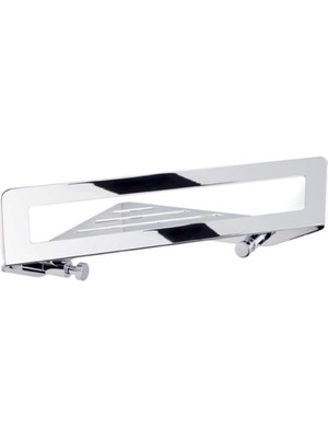 TeknoKapsül Banyo Krom Duş Rafı Krom Renk 93X71X211 mm Beyaz Tek Ebat BA3008 043 Cr