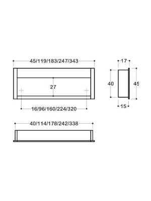 TeknoKapsül 2163 Renk Gömme Kulp 160 mm Renksiz Tek Ebat SSY2163 0160 Rs-Rs