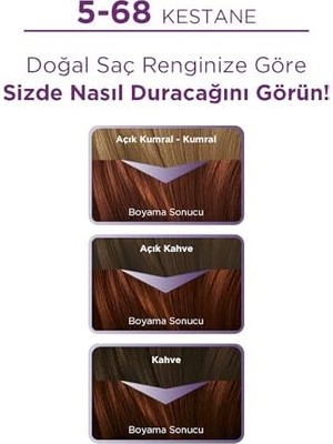 TeknoKapsül Yoğun Göz Alıcı Renkler Saç Boyası 5-68 Kestane Saç Boyası