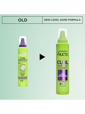 TeknoKapsül Fructis Curl Construct Creation Mousse, Kıvırcık, 6,8 Oz. (Ambalaj Değişebilir)